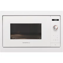 De Dietrich beépíthető mikrohullámú sütő, 26 l, 2 automatikus sütőfunkció, LCD kijelző, fehér