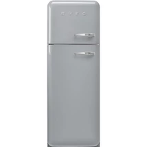 SMEG KOMBINÁLT HŰTŐ ÉS FAGYASZTÓ, retro, 60,1x172 cm, bal oldali pántok, ezüst
