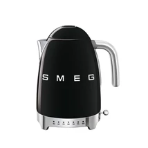 SMEG VÍZFORRALÓ, 50-es évek retro design, állítható vízhőfok, 1,7 liter, 2400 W, fekete