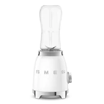 SMEG EGYSZEMÉLYES TURMIXGÉP, 50-es évek retro design, 0,6 liter, 300 W, 2 fokozat, fehér