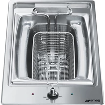 SMEG DOMINO OLAJSÜTŐ, 30 cm, inox