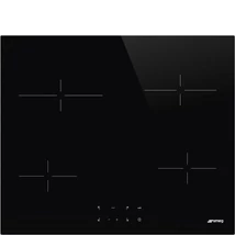 SMEG KERÁMIA FŐZŐLAP, Universal design, 60 cm, 4 főzőzóna, érintőszenzoros vezérlés, fekete üveg