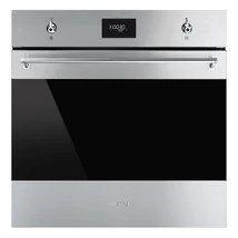 SMEG HŐLÉGKEVERÉSES SÜTŐ, Classica design, 60 cm, 10 + 1 funkció, CompactScreen LCD kijelző, rozsdamentes acél