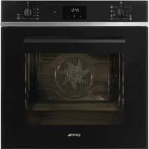 SMEG HŐLÉGKEVERÉSES SÜTŐ, Selezione design, 8 + 1 funkció,digitális időzítő, fekete üveg