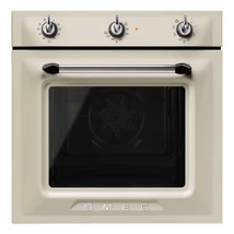 SMEG LÉGKEVERÉSES SÜTŐ, Victoria design,  8 + 1 funkció, 3 vezérlőgomb, bézs
