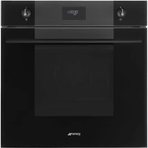 SMEG PIROLITIKUS HŐLÉGKEVERÉSES SÜTŐ, Linea design, 60 cm, CS LCD, mélyfekete üveg