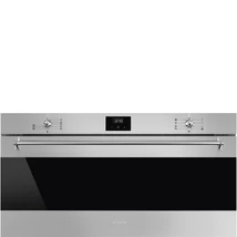 SMEG HŐLÉGKEVERÉSES SÜTŐ,Classic ,90cm,47,5cm csökkentett magasság,8 + 1 funkció,digitális kijelző,szálcsiszolt rm.acél