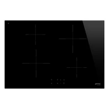 SMEG INDUKCIÓS FŐZŐLAP,Universal ,ultra-lapos,75cm,4 booster főzőzóna,9 fokozat,fekete keret nélküli egyenes élű üveg
