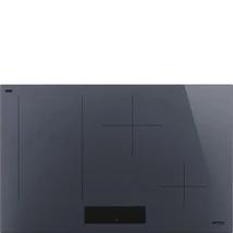 SMEG INDUKCIÓS FŐZŐLAP, Linea design, 80cm, 4 zóna, 1 multizone, 9 fokozat, érintőszenz., neptune szürke üveg