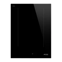 SMEG INDUKCIÓS FŐZŐLAP, 38 cm, Eclipse, 2 dupla booster, multizone, EVO slider vezérlés, keret nélküli egyenes élű üveg