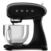 SMEG KONYHAI ROBOTGÉP, 50-es évek retrodesign, 10 fokozat, fekete test és talp