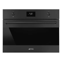 SMEG KOMPAKT MIKROHULLÁMÚ SÜTŐ, Classic design, 45 cm, fekete