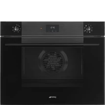 SMEG HŐLÉGKEVERÉSES SÜTŐ, Linea design, 75 cm széles, mélyfekete üveg