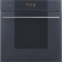 SMEG KOMBINÁLT MIKROHULLÁMÚ SÜTŐ,Linea design, 11 + 1 funkció, LCD kijelző, neptune szürke üveg