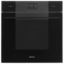 SMEG PIROLITIKUS KOMBINÁLT GŐZPÁROLÓ-SÜTŐ, Linea, 60 cm, pyro-steam, D02, mélyfekete üveg