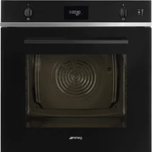 SMEG PIROLITIKUS KOMBINÁLT SÜTŐ, GŐZFUNKCIÓVAL, Selezione design, Galileo, 60 cm, CS LCD, fekete üveg