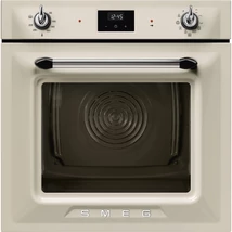 SMEG PIROLITIKUS HŐLÉGKEVERÉSES SÜTŐ,Victoria design, 9 + 1 funkció, LCD kijelző, bézs