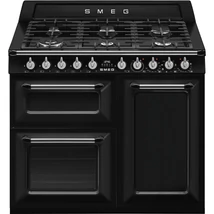 SMEG SZABADONÁLLÓ TŰZHELY, Victoria,100 cm,61 + 84 + 36 l,8 + 1 funkció,6 égő, fekete