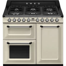 SMEG SZABADONÁLLÓ TŰZHELY, Victoria,100cm,61 + 84 + 36 l sütő,8 + 1 funkció,6 égő, bézs