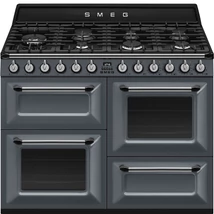 SMEG SZABADONÁLLÓ TŰZHELY,Victoria,110cm,2 sütő,61 + 61 l,grill rekesz 36 l,7égő,palaszürke