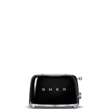 SMEG KENYÉRPIRÍTÓ, 50-es évek retro design, 2 szeletes, 6 fokozat, 3 program, fekete