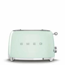 SMEG KENYÉRPIRÍTÓ, 50-es évek retro design, 2 szeletes, 6 fokozat, 3 program, világoszöld