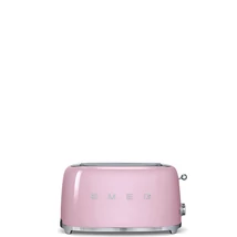 SMEG KENYÉRPIRÍTÓ, 50-es évek retro design, 4 szeletes, 6 fokozat, 3 program, rózsaszín