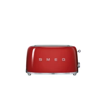SMEG KENYÉRPIRÍTÓ, 50-es évek retro design, 4 szeletes, 6 fokozat, 3 program, piros
