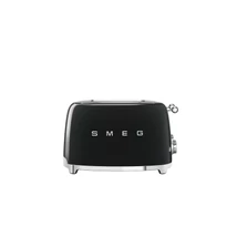SMEG KENYÉRPIRÍTÓ, 50-es évek retro design, 4 különálló szeletes, 6 fokozat, 3 program, fekete