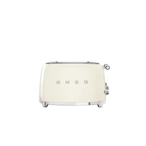 SMEG KENYÉRPIRÍTÓ, 50-es évek retro design, 4 különálló szeletes, 6 fokozat, 3 program, bézs
