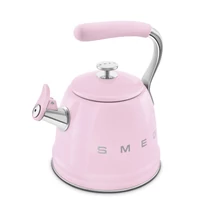 SMEG VÍZFORRALÓ TEÁSKANNA, retro, síppal, rózsaszín