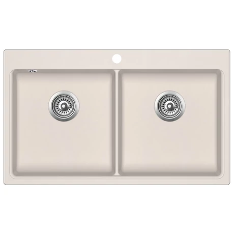 EVIDO Quadro 9 gránit mosogató, 860 x 510 mm, bézs