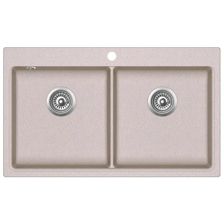 EVIDO Quadro 9 gránit mosogató, 860 x 510 mm, homok