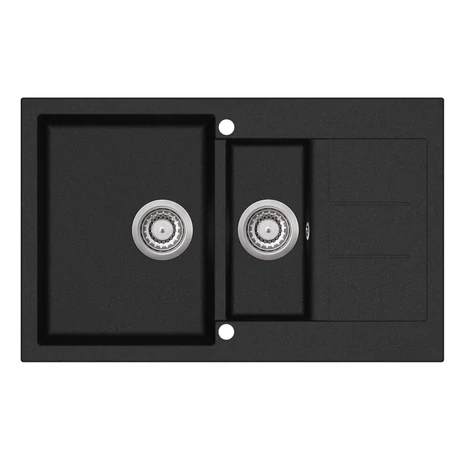 EVIDO Cubo 6S compact gránit mosogató800x500 antracit