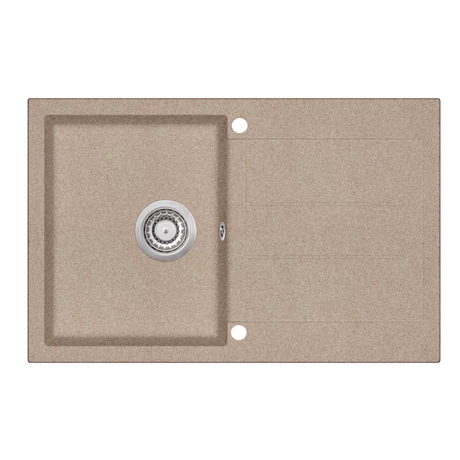 EVIDO Cubo 45S gránit mosogató, 780 x 500mm, avena