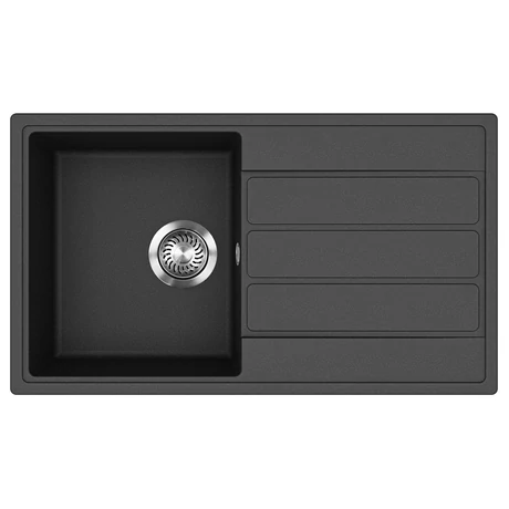 EVIDO Easy 45S gránit mosogató, 760 x 440 mm, antracit