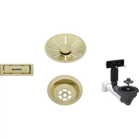 BLANCO lefolyó szett 1x3,5 InFino satin gold