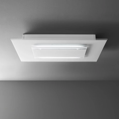 Falmec AURA 120 cm mennyezeti páraelszívó, fehér üveg