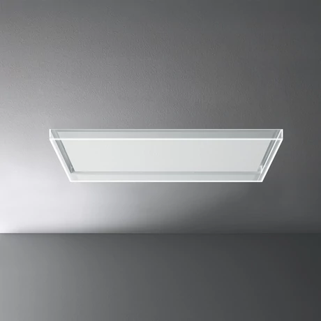 Falmec ALBA 120 cm mennyezeti páraelszívó, fehér / üveg (motor nélkül)