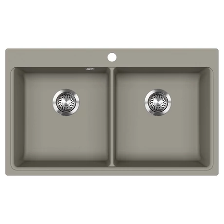 EVIDO Quadro 9 gránit mosogató, 860 x 510 mm, platina