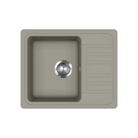 EVIDO Home 45S compact gránit mosogató 575x460 mm platina