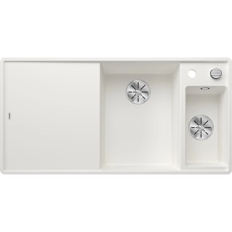 BLANCO AXIA III 6S-F jobb fehér üveg t, SZINTBE ÉPÍTÉS