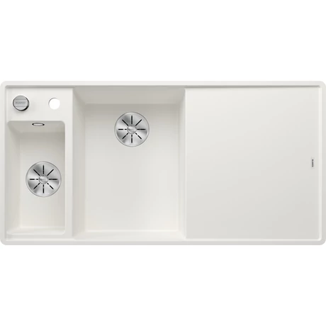 BLANCO AXIA III 6S-F bal fehér üveg t., SZINTBE ÉPÍTÉS