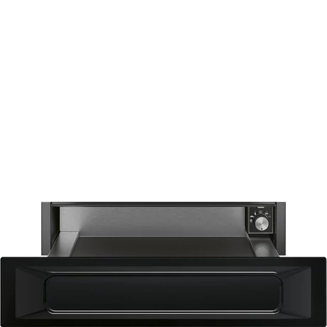 SMEG EDÉNYMELEGÍTŐ FIÓK, Victoria design, 15 cm, fekete