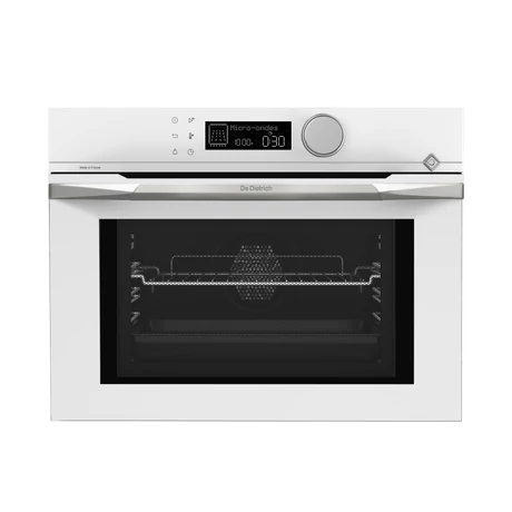 De Dietrich kompakt kombinált mikro-sütő, 40 l, 8 funkció, 20 auto recept, LCD, eternal white