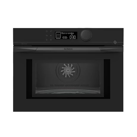 De Dietrich beépíthető mikrohullámú sütő, 40 l, 5 funkció, 10 auto recept, LCD, infinite black