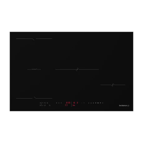 De Dietrich indukciós főzőlap, 80 cm, 4 zóna (1 horiZone), LED, infinite black