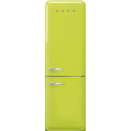 SMEG KOMBINÁLT HŰTŐ ÉS FAGYASZTÓ, 60,1x196,8 cm, jobb oldali pántok, lime zöld