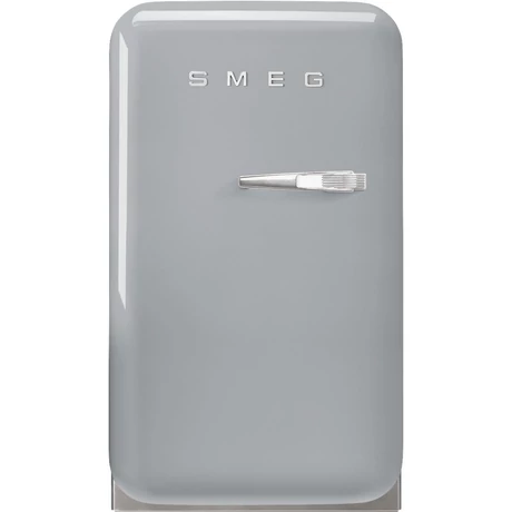 SMEG MINI BAR, retro, 40,4x74 cm, bal oldali pántok, ezüst