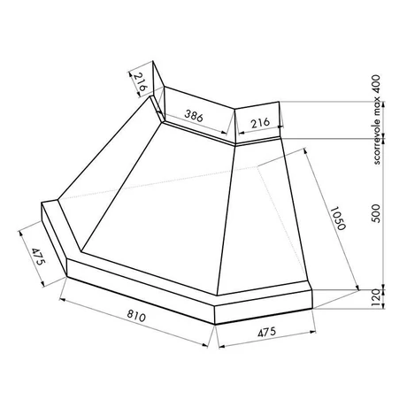 Kdesign - Páraelszívó AISHA SAROK T500